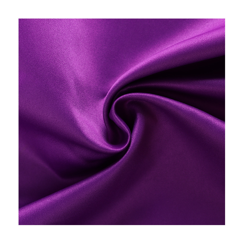 批发厚缎100*200涤纶婚纱缎色丁面料礼服婚纱晚妆时装布料