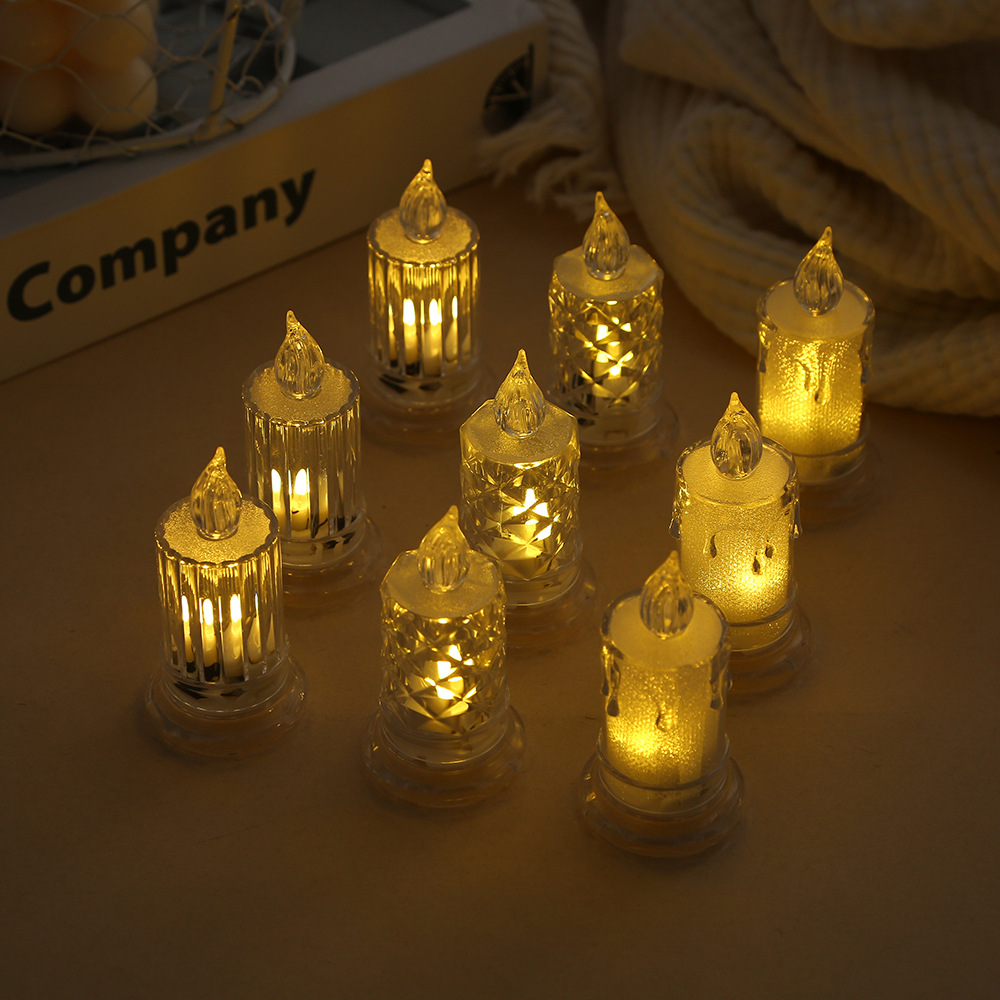 厂家迷你创意led电子蜡烛表白氛围灯摆件场景布置道具仿真装饰灯