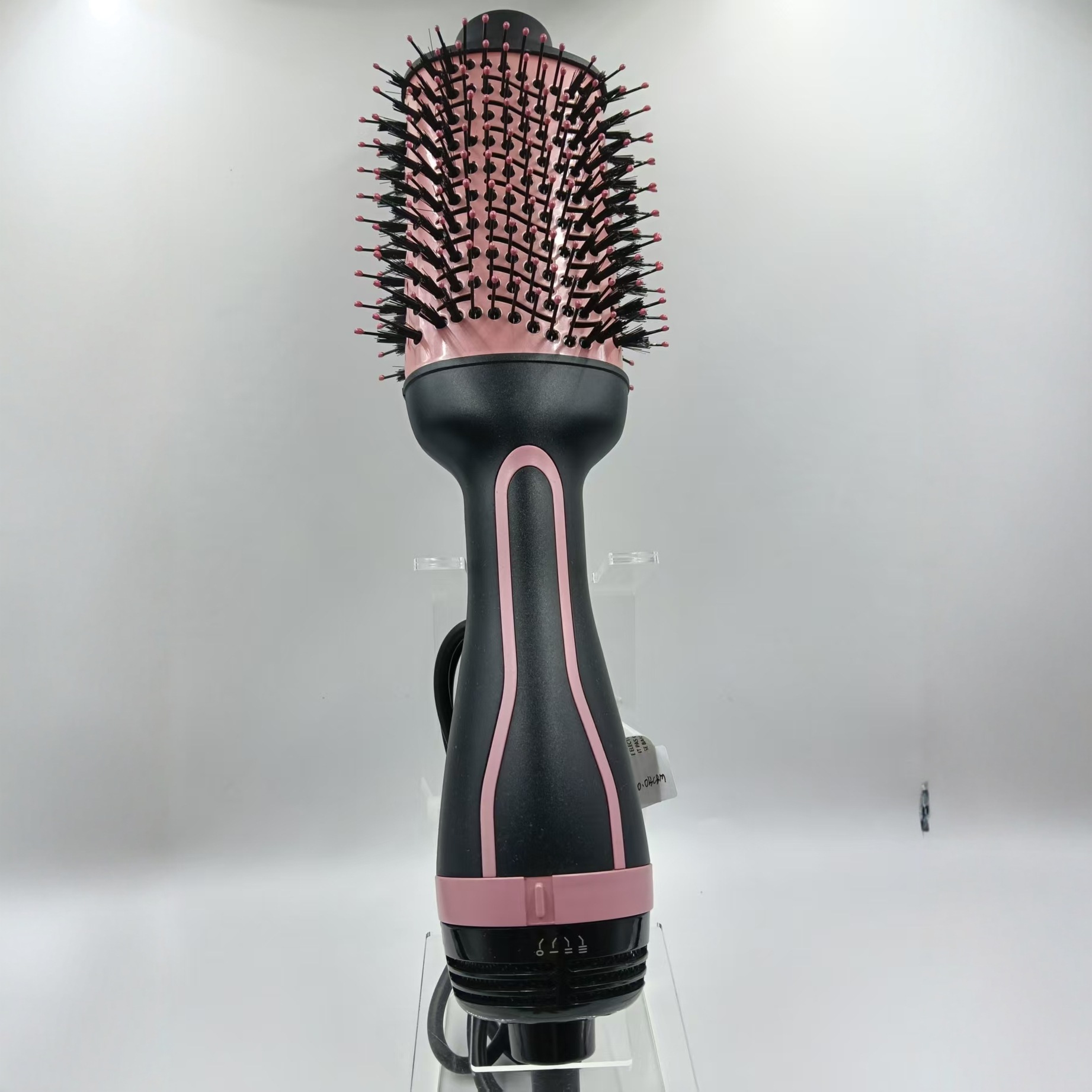 跨境爆款热风梳负离子吹风梳蓬松卷发梳造型神器粉色款