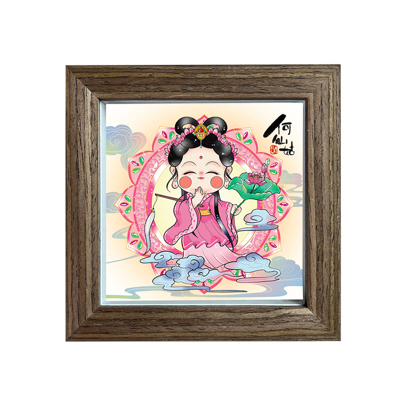 装饰画/壁画卧室/宋锦/工艺画/装饰画五区白底实物图