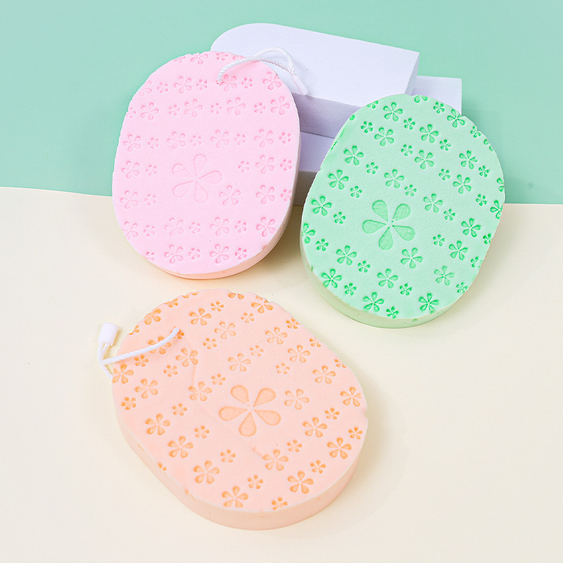 工厂定制加厚18T洗脸扑洗颜棉颜色随机洁面扑卸妆清洁亲肤PVA海绵细节图