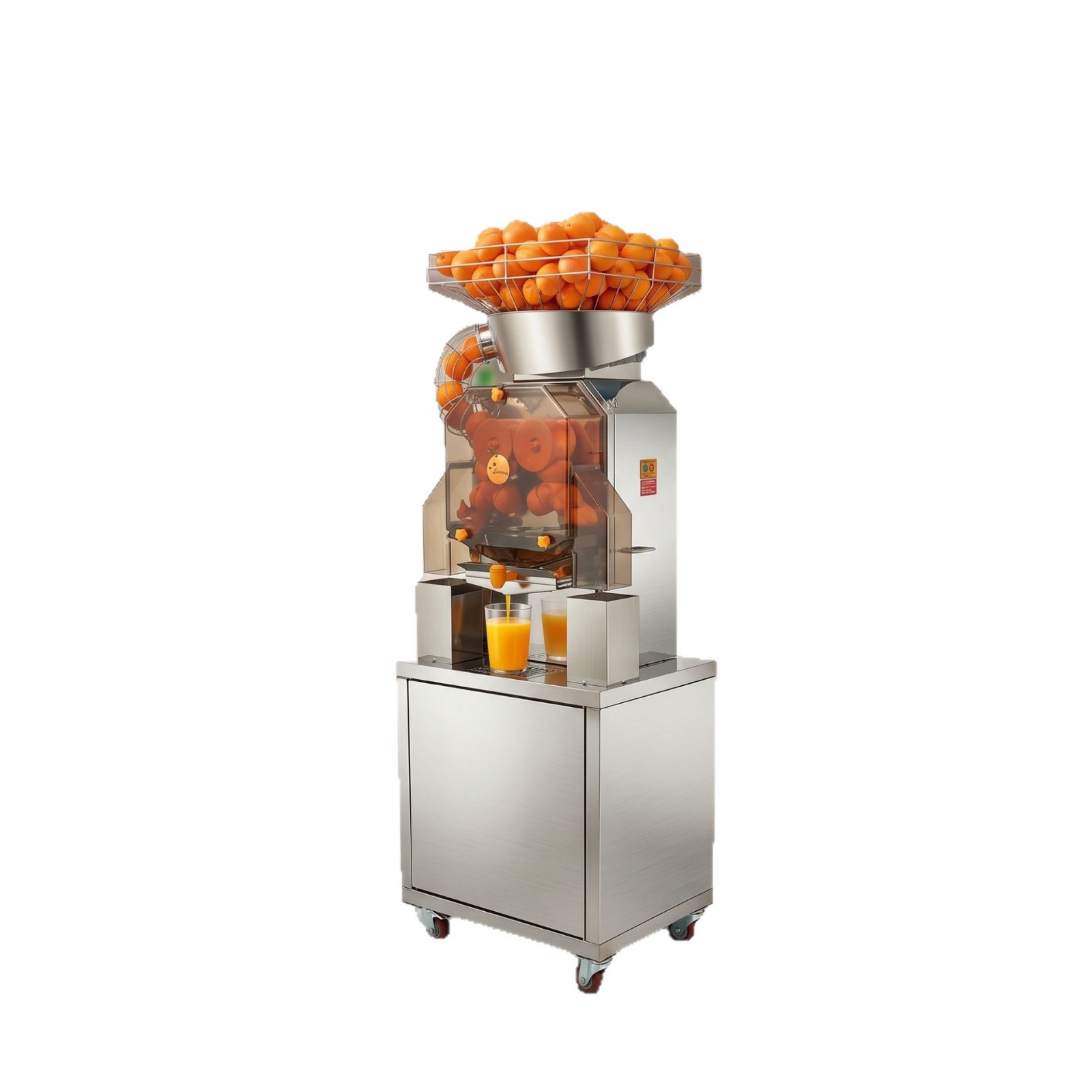 A manufacturer of commercial vertical fully automatic fresh orange juicers with cabinets and large-capacity juice separation juicers exclusively for foreign trade Item Picture