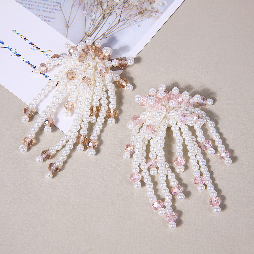 Handmade pendants, tassels, clothing accessories, hair ornaments, earrings, imitation pearl and crystal beaded brooches, DIY Hanfu, shoe accessories details Picture