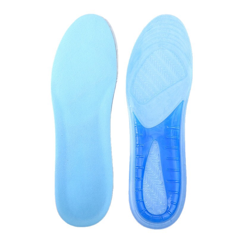 Plantilla deportiva de gel para hombres y mujeres amortiguación de alta elasticidad absorción de sudor absorción de choque engrosamiento baloncesto running casual plantilla antideslizante Item Picture
