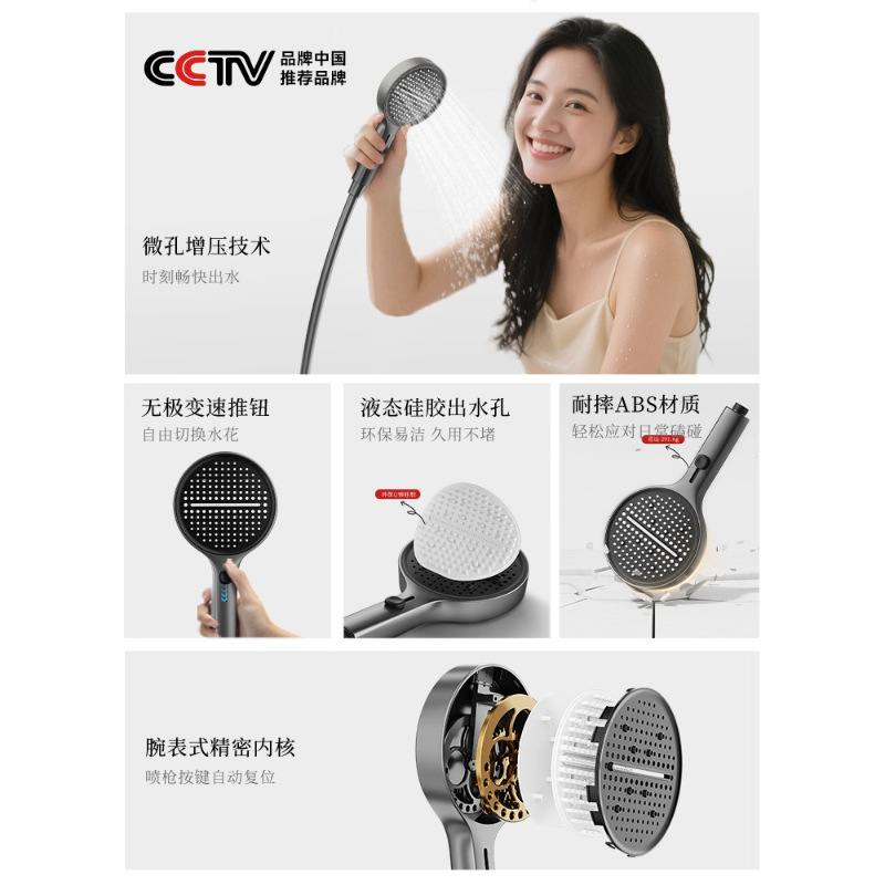 移动洗澡器/水龙头气泡器/太阳花花洒产品图