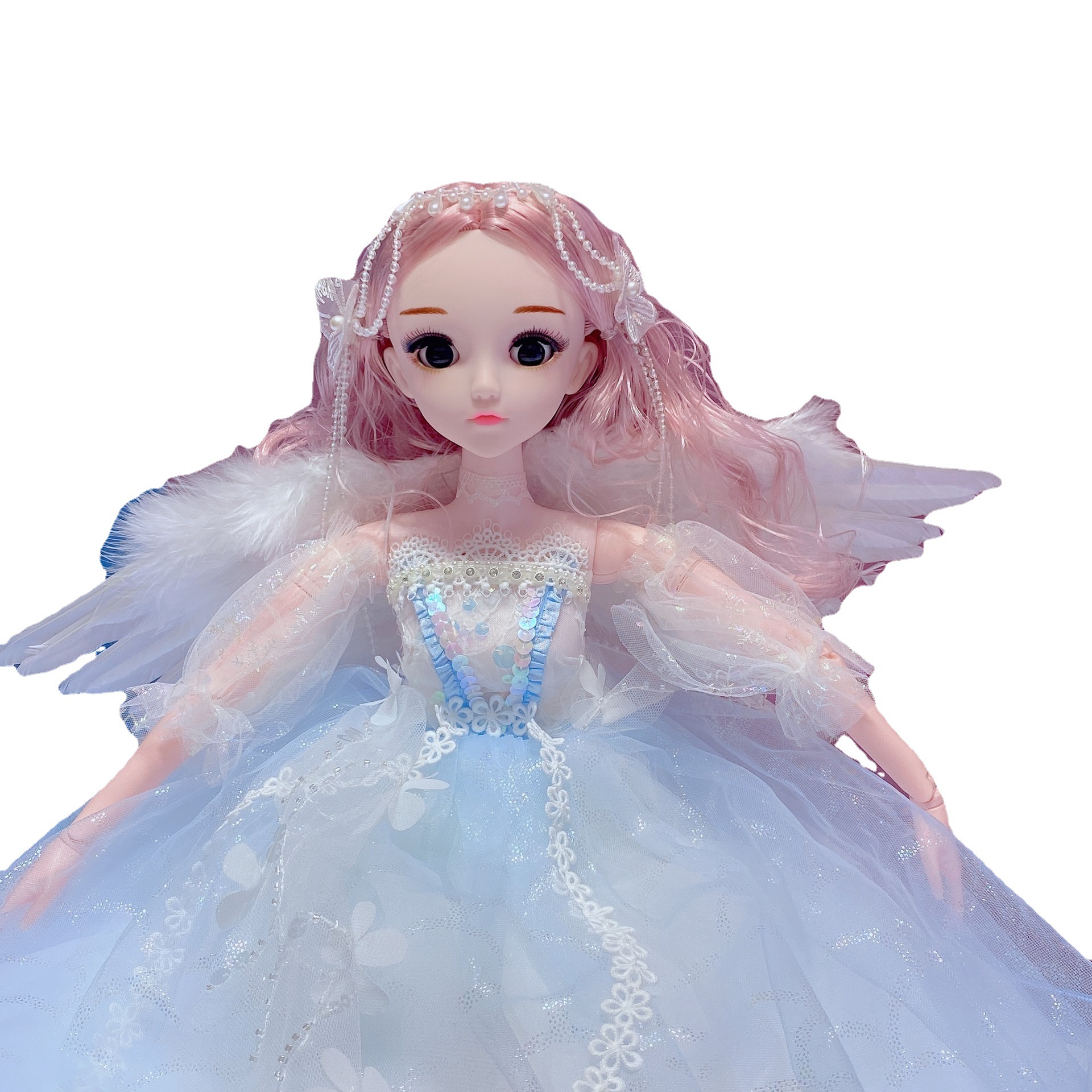 60CM Snow White Barbie doll, singing and blinking doll, mermaid doll Item Picture