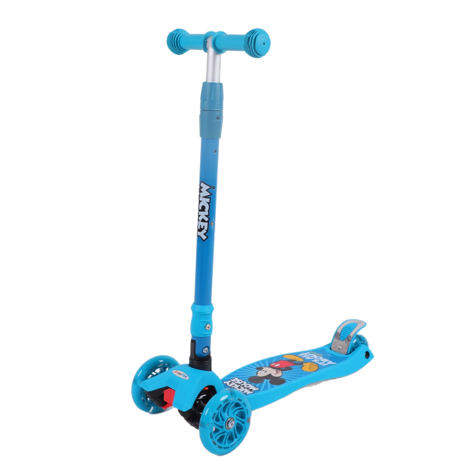 跨境外贸儿童滑板车可折叠三轮脚踏板车滑行车玩具溜溜车批发白底实物图