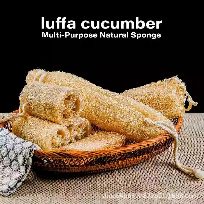 Xiuming Natural Loofah Cleaning Wonder, Back Scrub Exfoliating tool, Scouring Pad, no sticking when washing dishes, scrubbing POTS details Picture