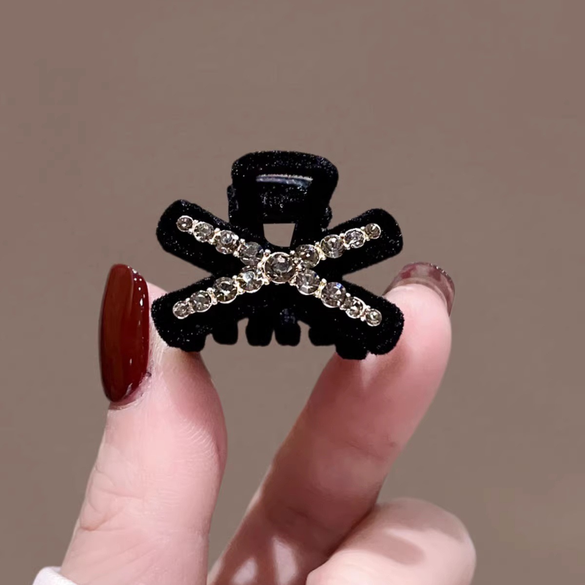 发箍/一字夹/莫桑石配饰发夹/发卡/皮筋合金夹片细节图