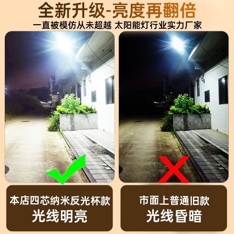 【 Best-selling for over a million 】 Solar lighting fixtures for courtyards, outdoors, doorways, waterproofing, indoors, and rural areas Application Scenario