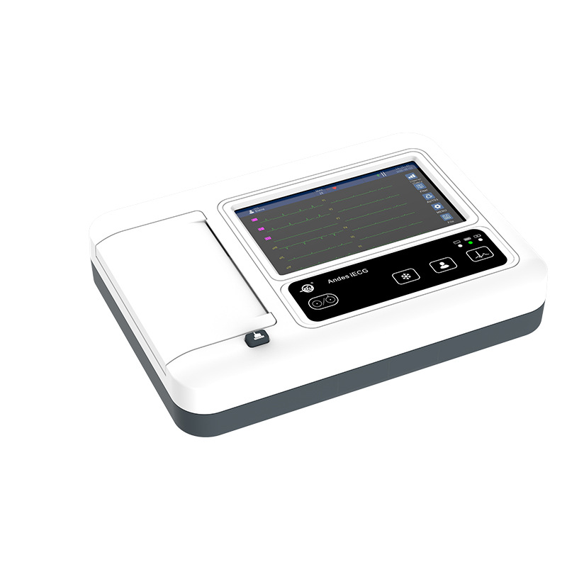 iECG-03A three-channel electrocardiograph, a portable, small and printable medical electrocardiograph exclusively for foreign trade Specification image