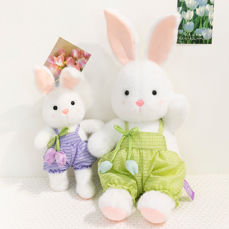 Nuevo pacha conejo muñeca muñeca de trapo linda colegiala dormida peluche regalo Specification image