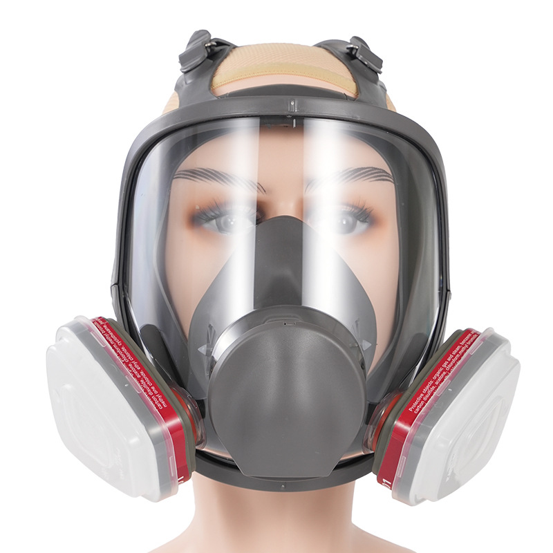 Expert's Choice: 6800 Gas mask, comprehensive smoke, fire, self-rescue, spray paint, biochemical protective cover, filter canister, Cross-border Application Scenario