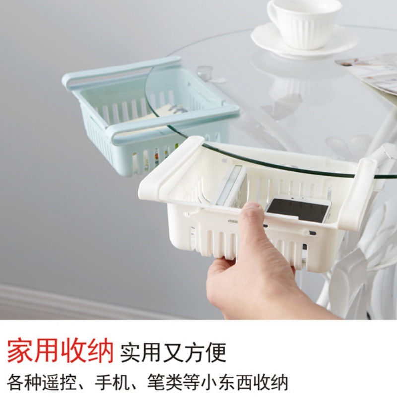 Lohasi retractable refrigerator storage box, storage basket, living room home egg storage and organization box, refrigerator shelf details Picture