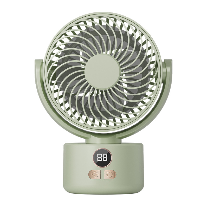 New camping fan, outdoor desktop circulation with high wind force, home usb digital display dual-purpose tripod fan Item Picture