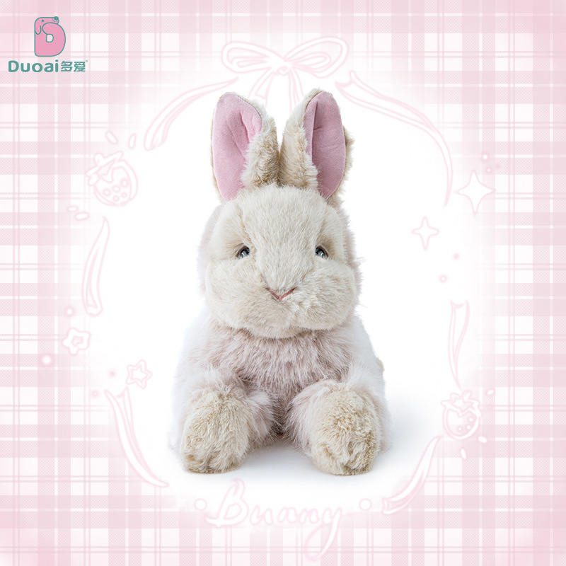 This is a genuine Instags-style plush toy with a soft and fluffy long-haired rabbit figure. It's a heartwarming gift for your girlfriend and best friend details Picture
