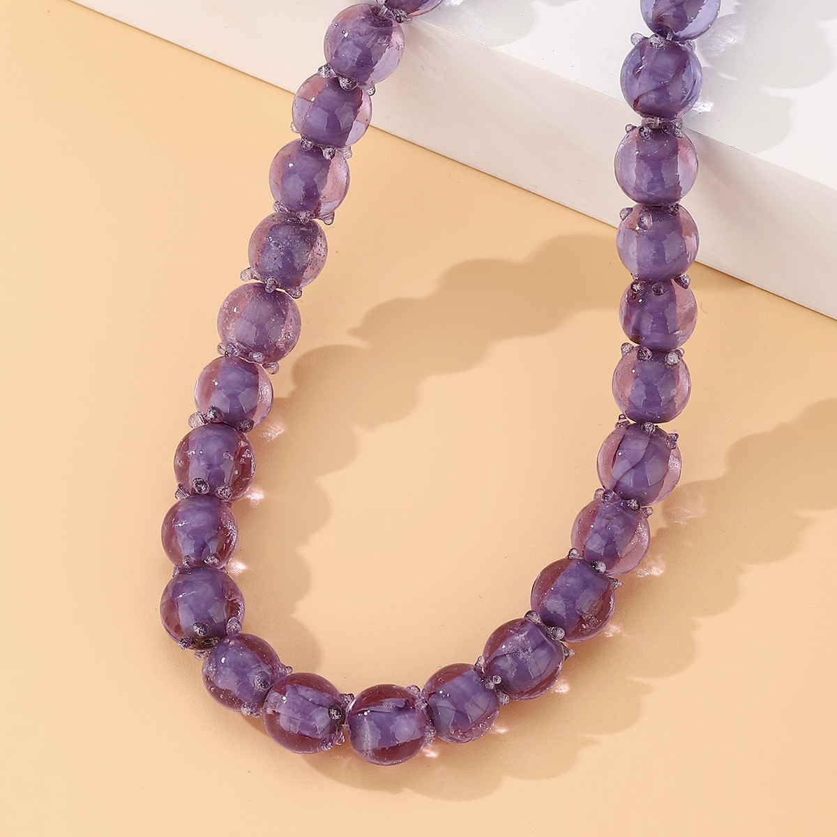 Handmade glass blueberry glass beads with straight holes diy bracelets, necklaces, earrings, accessories, material beads, loose beads details Picture