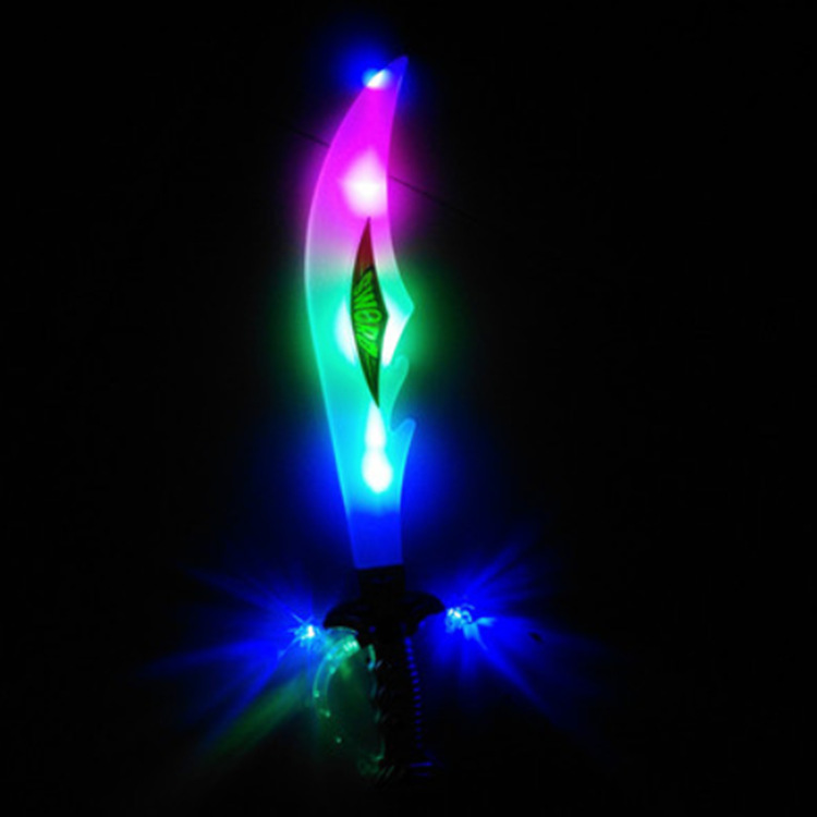 Children's electric music dragon-slaying knife, glowing sword toys, and glowing toys are selling well at the night market stalls Specification image
