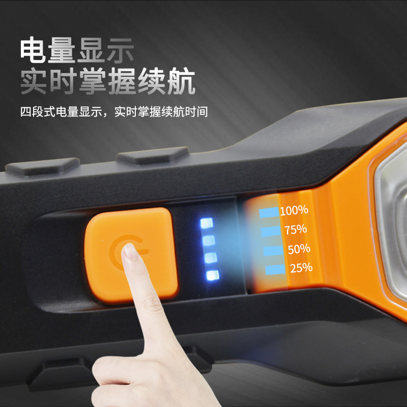 New LED magnetic COB car maintenance light, work light, multi-functional rechargeable portable outdoor lighting flashlight Application Scenario