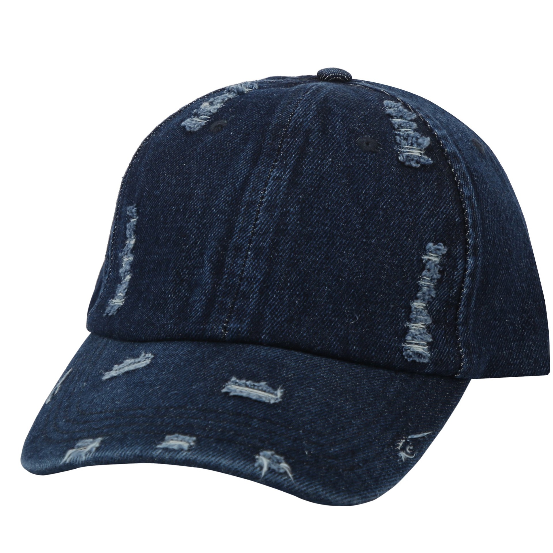 A retro and stylish Korean summer baseball cap with a distressed and perforated look, a versatile soft top and sunshade cap for both men and women Application Scenario