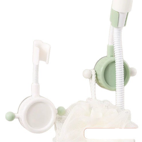 Creative suction cup showerhead bracket, powerful bathroom household showerhead fixator, movable and adjustable showerhead stand Item Picture