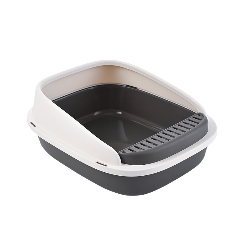 Rongka Pet Cross-border Cat litter box, extra-large semi-enclosed cat toilet with anti-splash function, anti-odor cat litter box, free cat litter shovel, cat supplies Item Picture