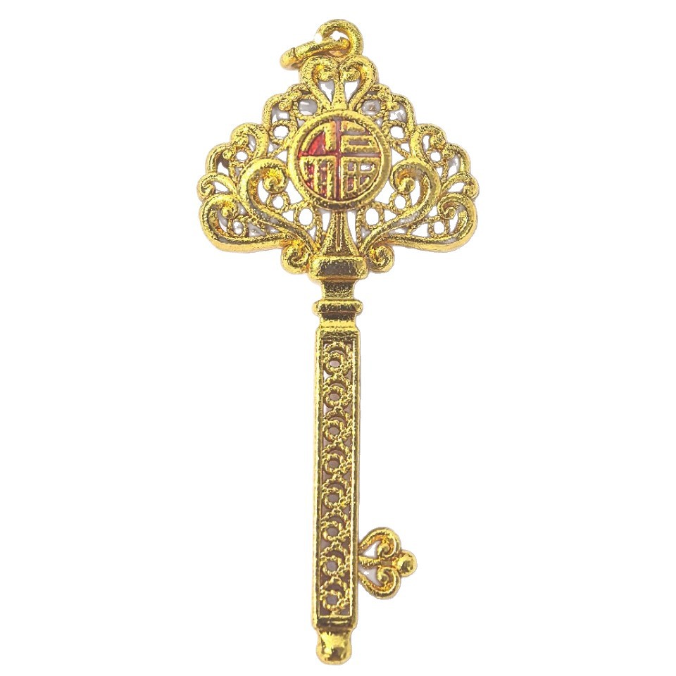 A versatile pure copper jewelry of the same style as the ancient gold gourd key pendant in the gold store Item Picture