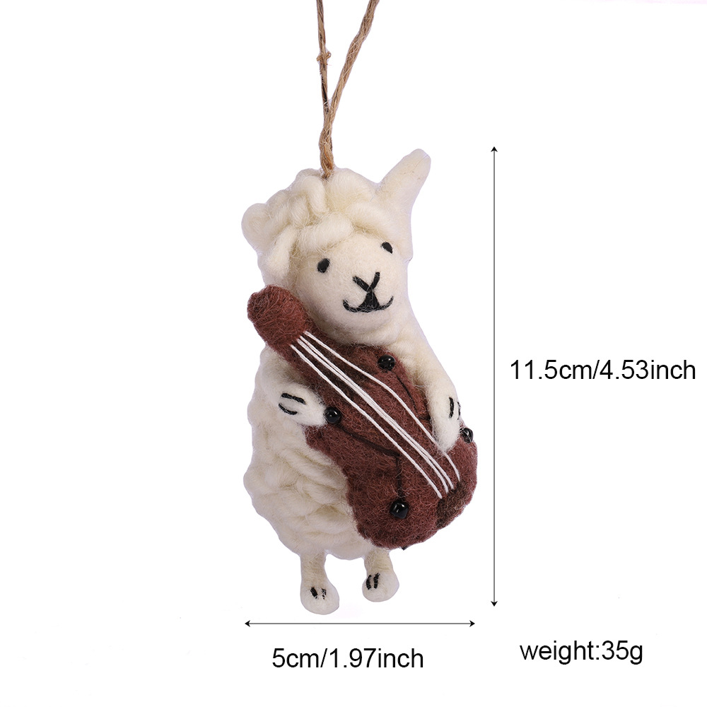 Cute handmade wool felt pendants, fun 3D lamb doll pendants, niche bag pendants, niche pendants Item Picture