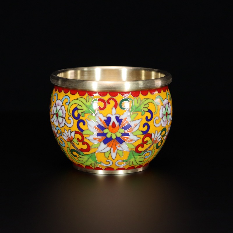 Beijing Cloisonne feng shui ornaments for attracting and gathering wealth - traditional cast copper cloisonne low-temperature enamel wrapped branch wealth VAT
