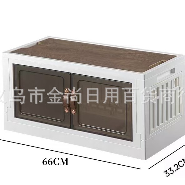 Container diagonal shelving, household multi-layer mobile storage cabinet, living room toy box, folding floor-standing storage cabinet details Picture