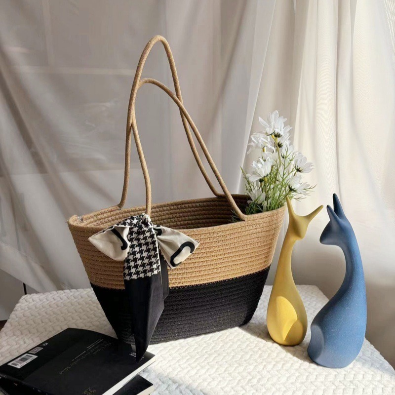 Cross-Border Woven Bags, Large-Capacity Woven Tote Bags, Beach Bags, Crossbody Bags, Handbags, Beach Crossbody Bags, Woven Bags Application Scenario
