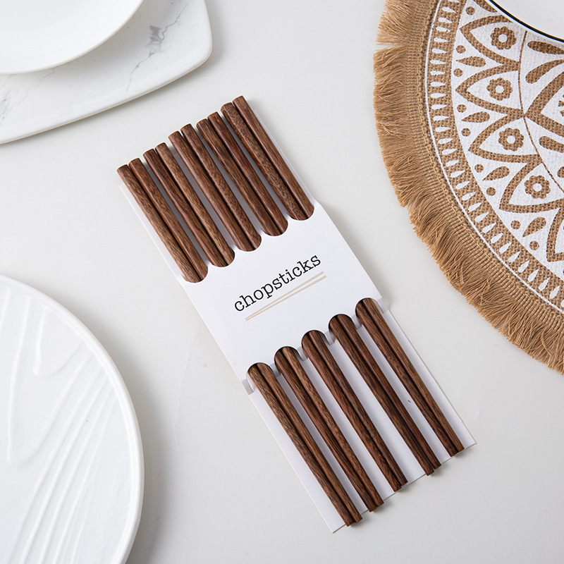 红檀木筷子家用鸡翅木无漆无蜡防滑耐高温高档木筷不发霉不变形