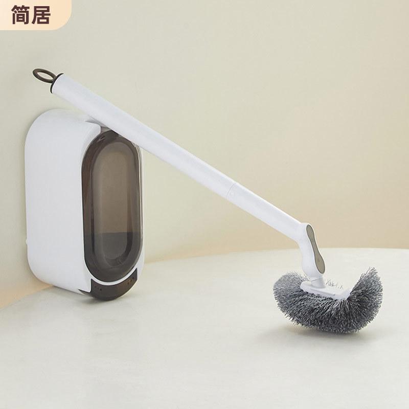 New wall-mounted toilet brush with no dead corners, long handle, high appearance level, details, household toilet cleaning brush with draining water