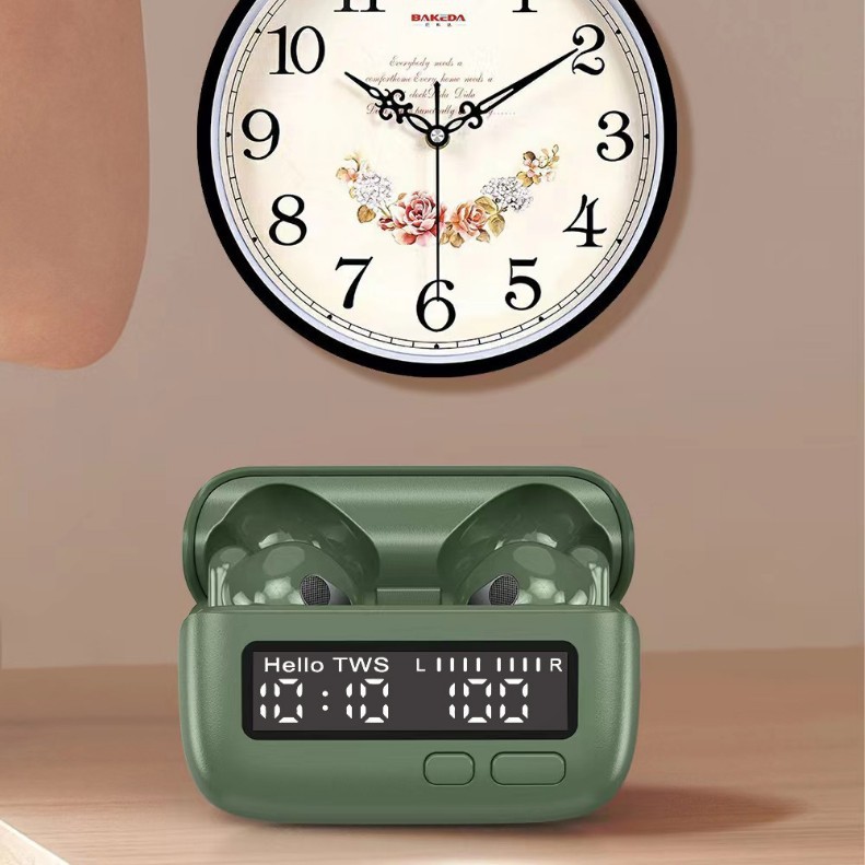 Simultaneous interpretation BPG portable noise-cancelling wireless Bluetooth headphones, in-ear style, unique retro, personalized, trendy, digital display, timing, AI translation, factory wholesale Specification image