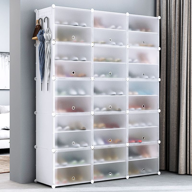 Cross-border supply simple indoor shoe cabinet, folding shoe rack combination, wall dust-proof storage, large folding shoe cabinet for home use Application Scenario