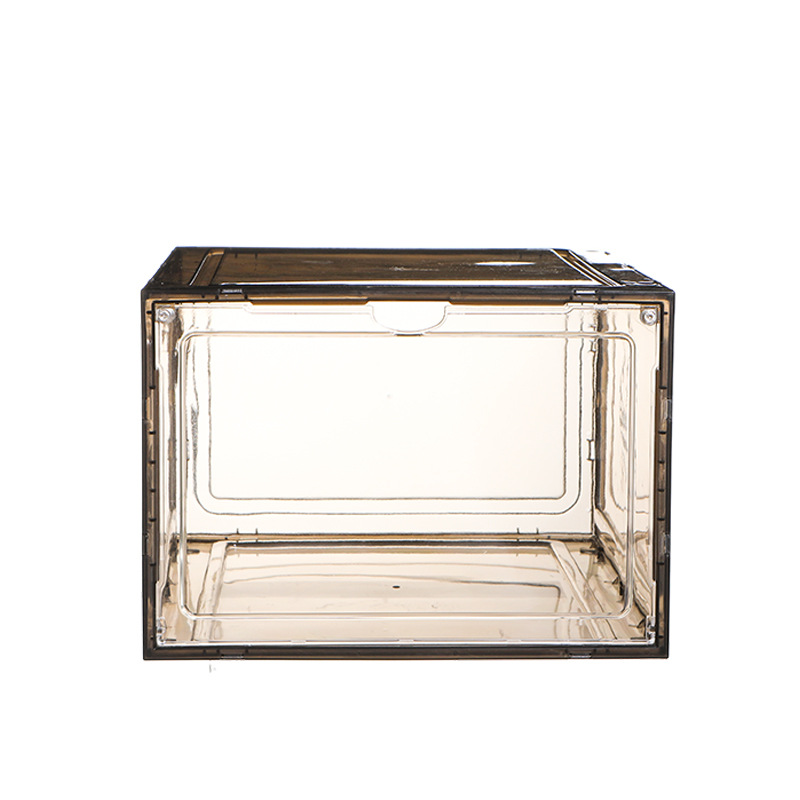 Acrylic basketball shoe box, transparent shoe box, storage box, magnetic shoe storage box, stackable storage box Item Picture