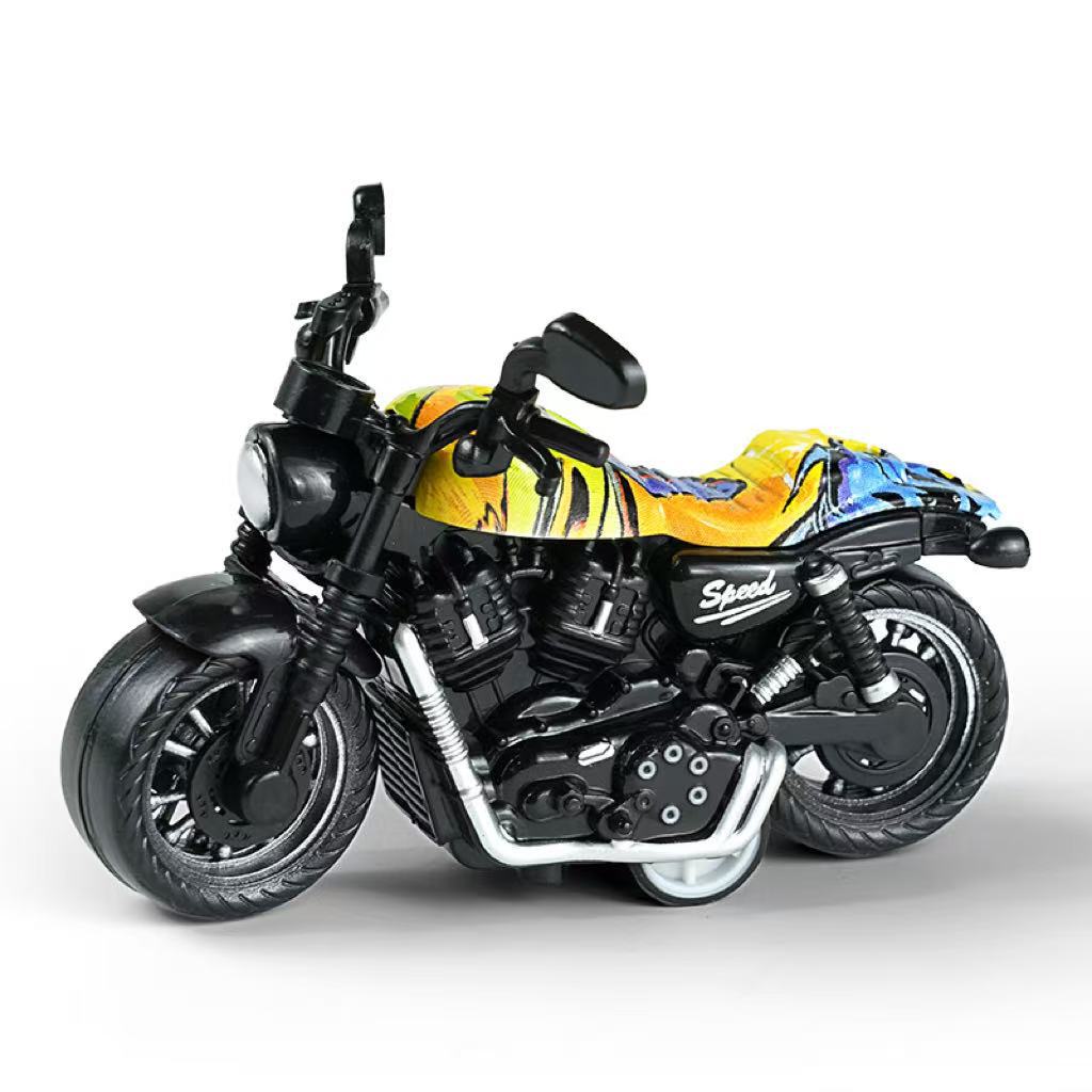 Cross-border children's toys, simulated rebound motorcycle models, keychains, decorative items, durable toy cars, grabbers, gifts Item Picture