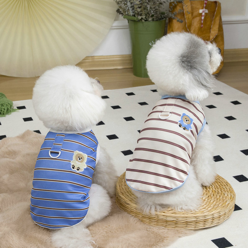 Spring and summer pet clothing: Thin little puppy clothes for cats, small dogs, Teddy puppies, Bichon Frise 2025, Baker vests