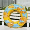 Wholesale of cross-border cartoon swimming rings, thickened children's capybaras, inflatable swimming rings, printed baby inward flip armpit rings Specification image