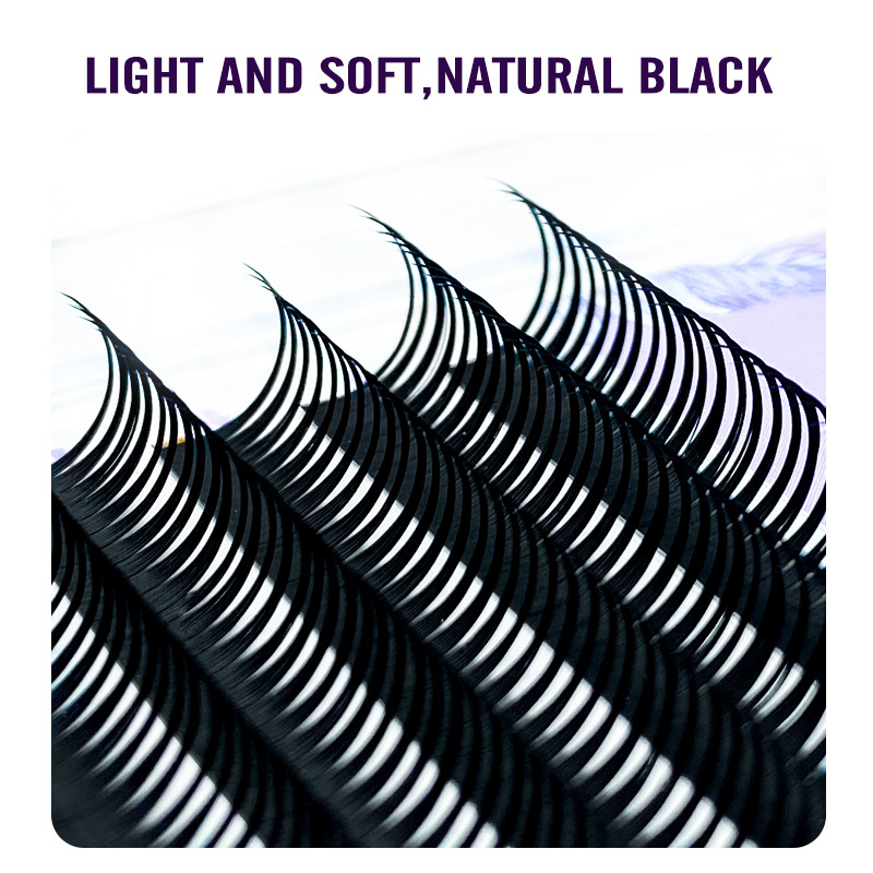 shanilak nuevo manga pestañas postizas húmedas punta de retractación natural suave no suelto talón CD levantadas pestañas injertadas details Picture