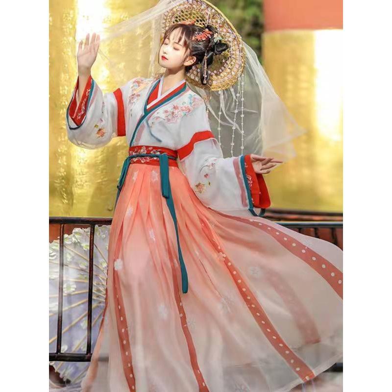 Ming-style performance Hanfu female long-sleeved Chinese-style leftover armor and clothing