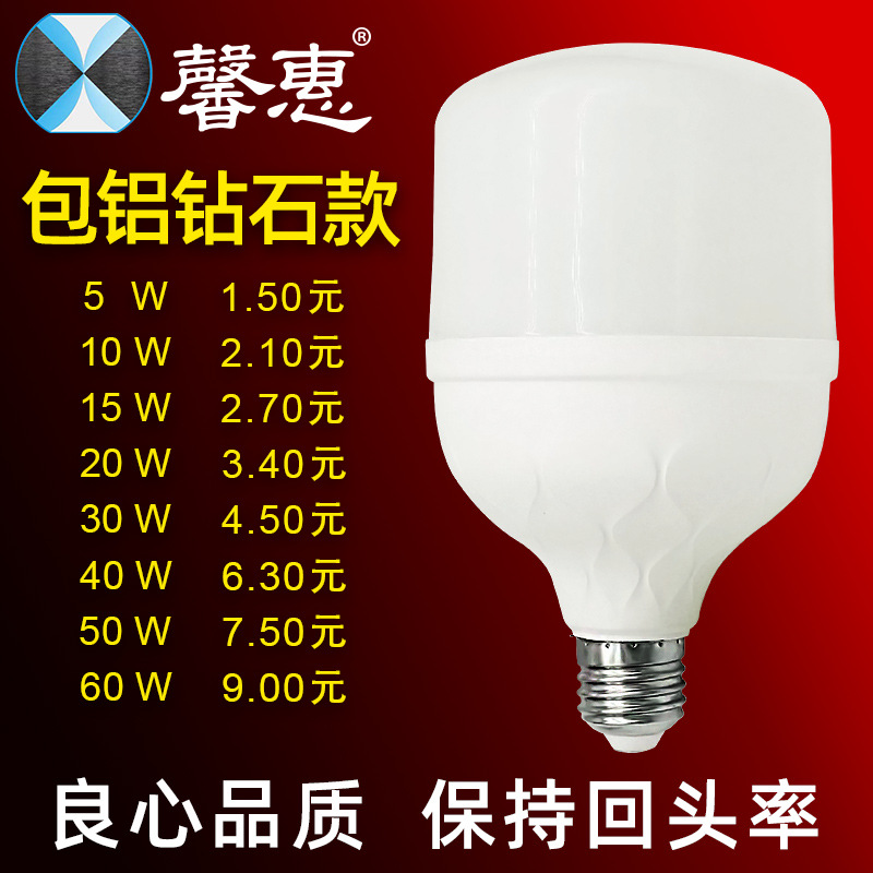 Bulb energy-saving, white Rich beauty, high rich handsome plastic-coated aluminum diamond model factory direct sales, wholesale screw socket LED bulb Application Scenario