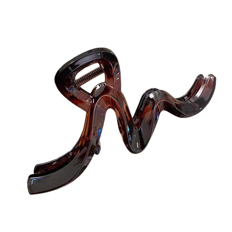 2025 New wave clamp women's high-end updo hair clip, large hair volume, shark clip back head hair accessory Item Picture