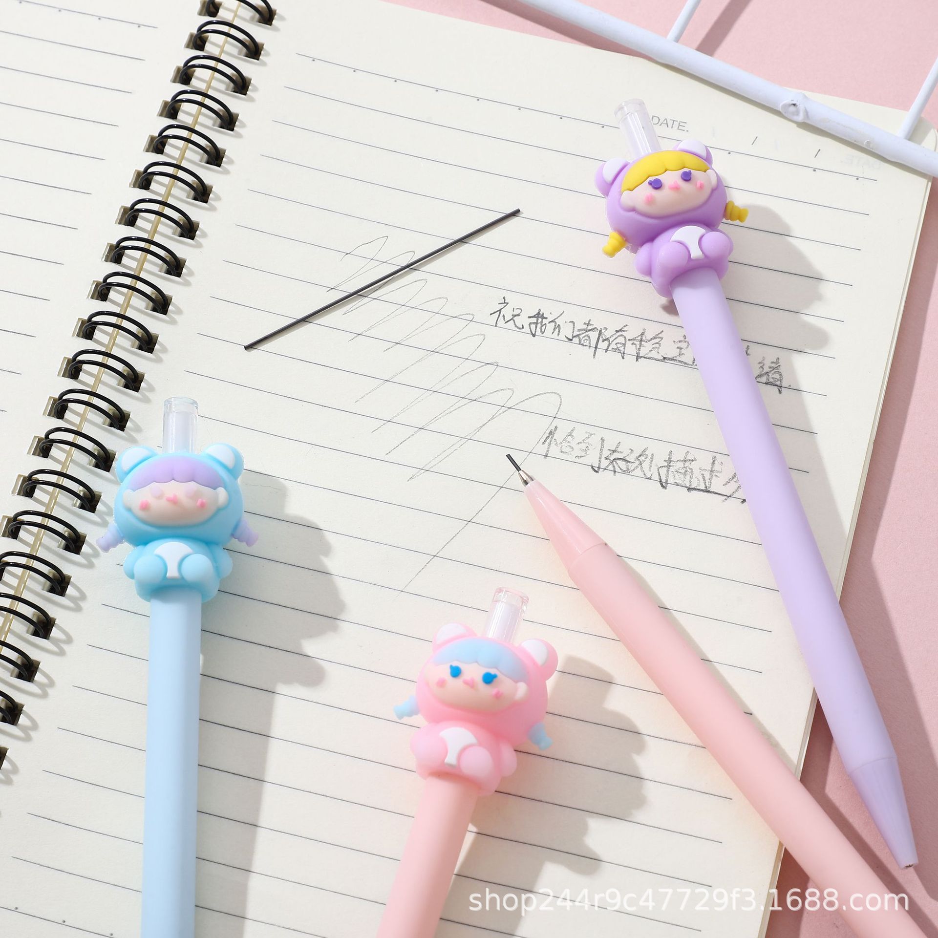 Oufeiya Stationery Cartoon Mechanical Pencil 0.5/0.7mm Primary School Student Activity Pencil 5810 details Picture