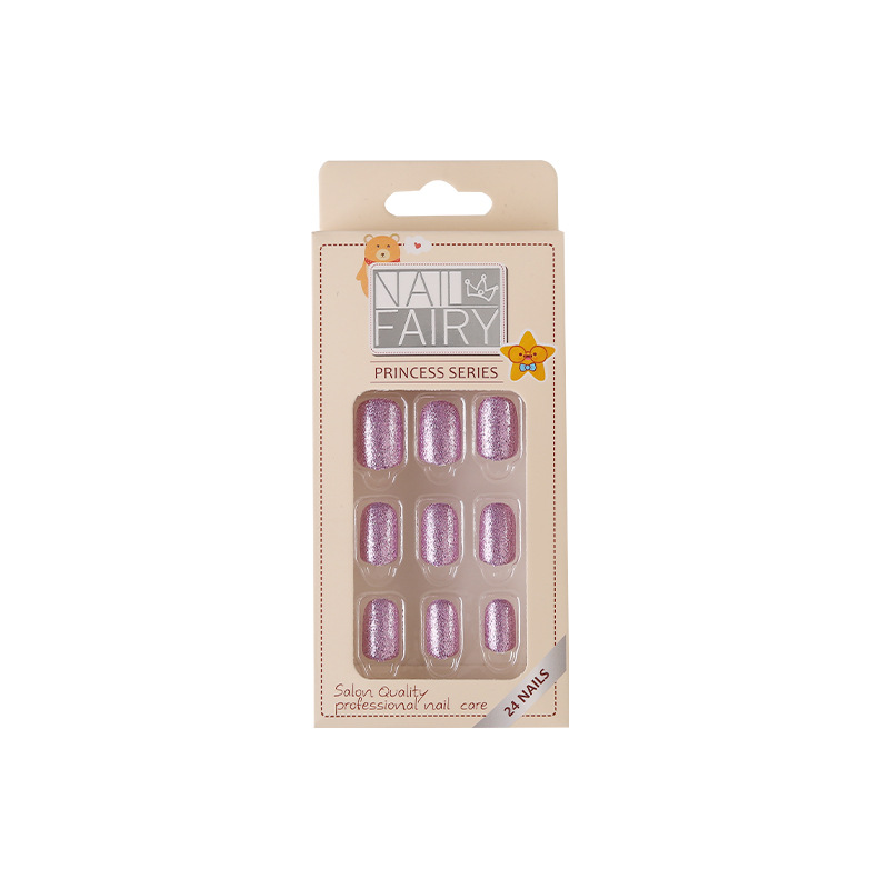Cross-border exclusive reusable nail patches, nail nail patches, 12 pieces of scallion powder, box set, nail patches, false nails Item Picture