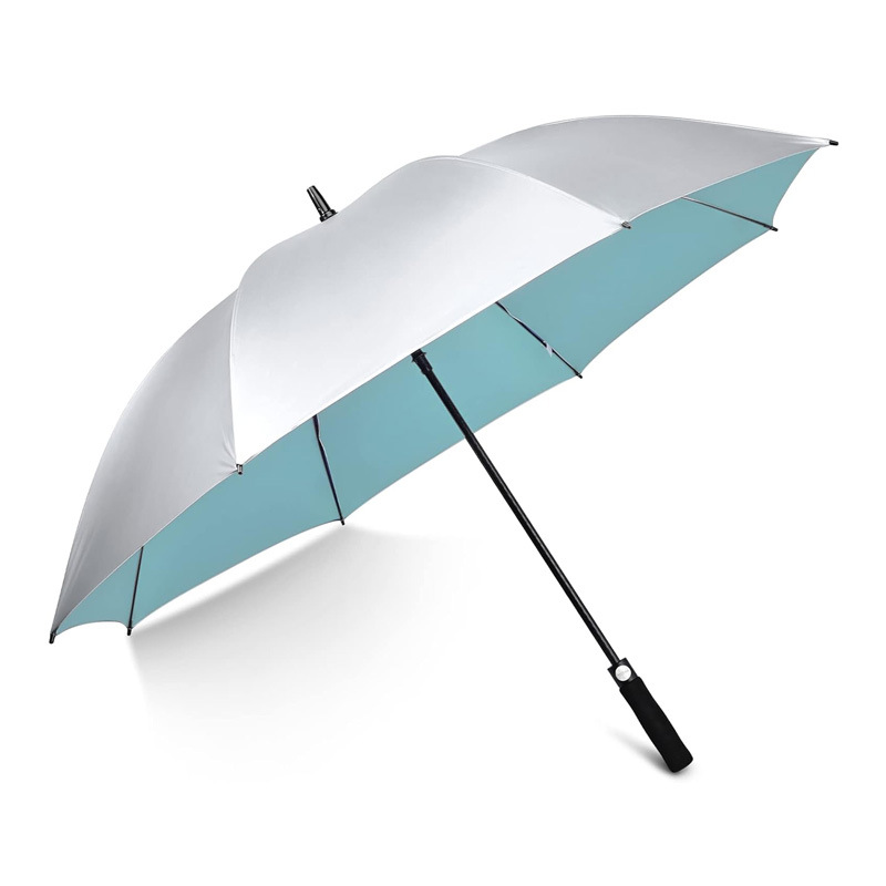 Hengdun umbrella: White umbrella surface, purple inner lining, folding umbrella, sun umbrella, super large umbrella Item Picture