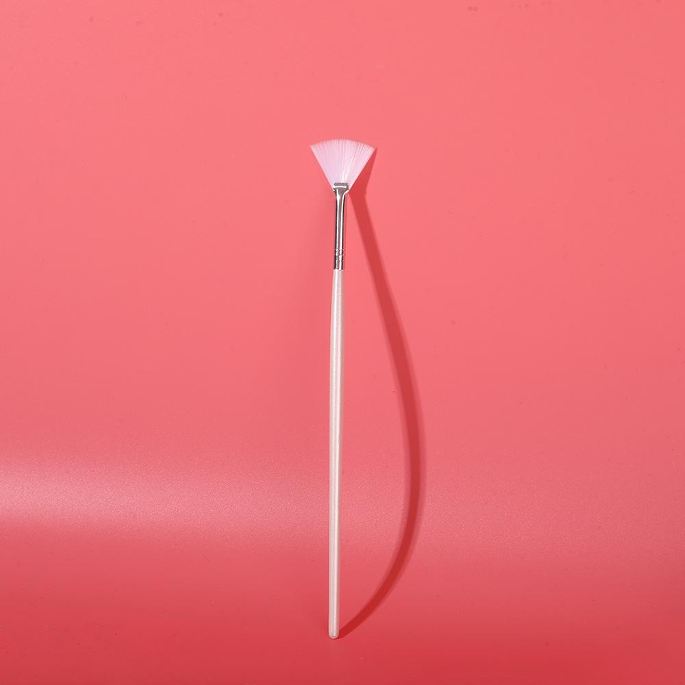 Hot-selling fan-shaped mask, fruit acid brush, skin management tool, spa fan-shaped mask brush, soft bristle makeup brush