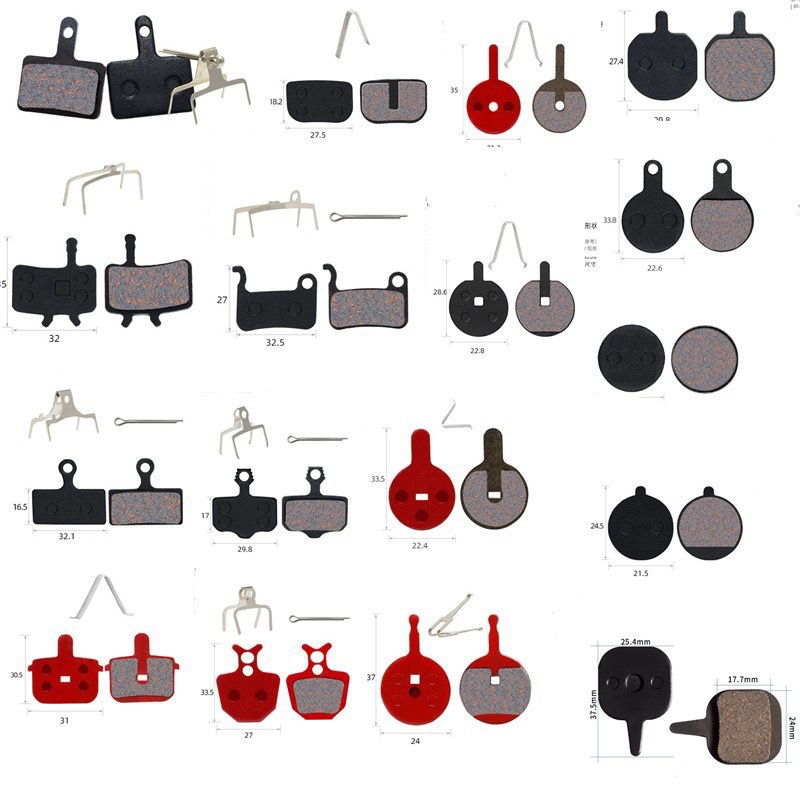 Mountain bike disc brake pads, bicycle brake pads, pins, resin disc brake pads, brake pads, cycling accessories Application Scenario