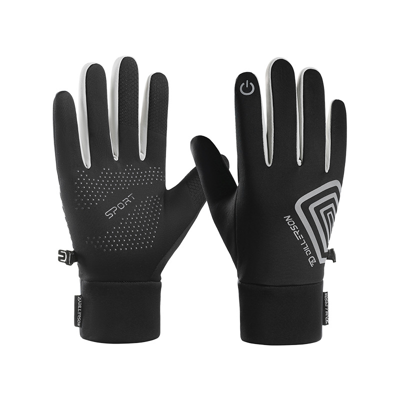 防晒手套电瓶车/摩托车手套/车手把/冬季棉手套/手套白底实物图