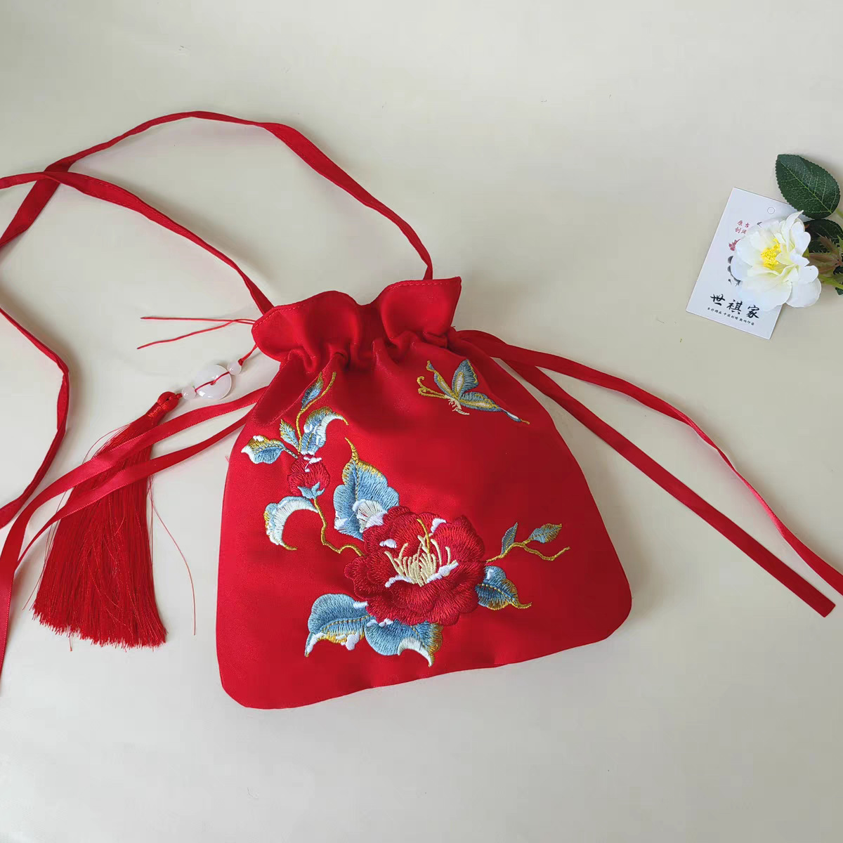 国潮汉服包包古风白色包包女新款夏天斜挎包百搭汉元素小清新